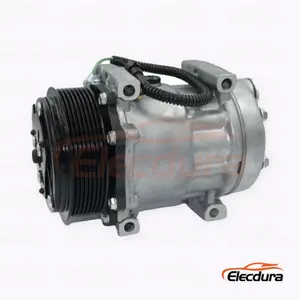 Dongfeng Tianjin 8PK kamyon versiyonu i&ccedil;in 7H15 24V 8PK 119 mm ağır hizmet Klima Kompres&ouml;r