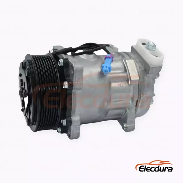 Shacman Delong 3000 kamyon i&ccedil;in 7H15 24V 8PK 119 mm Ağır Hizmet Klima Kompres&ouml;r&uuml;