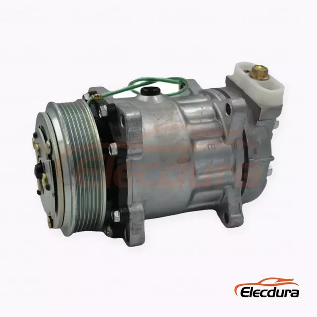 7H15 24V 6PK 119 mm Compressor A/C resistente para caminh&atilde;o pesado SAIC Hongyan Kingkan