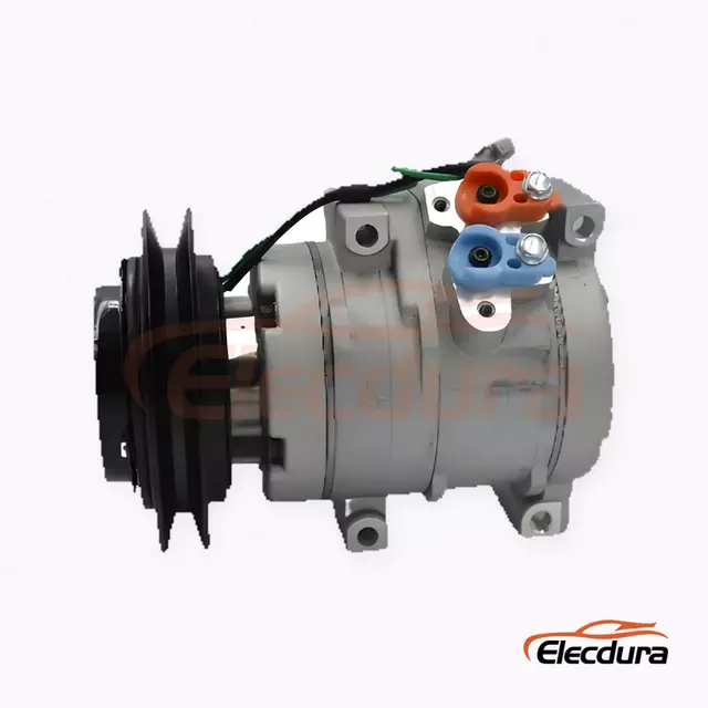 Compresor de aire acondicionado de servicio pesado 10S15L 24V B1 142 mm para excavadora Yuchai