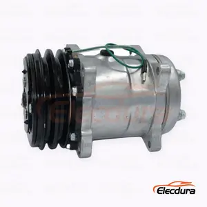 Compresseur A/C robuste 5H14 24V A2 132 mm pour camion lourd Qingling/Isuzu