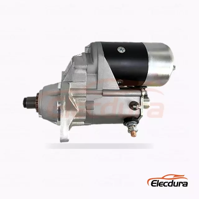 Startermotor vom Typ Denso, 24 V, 4,5 kW, 13 Z&auml;hne, Rechtslauf, Anschlussansicht von hinten