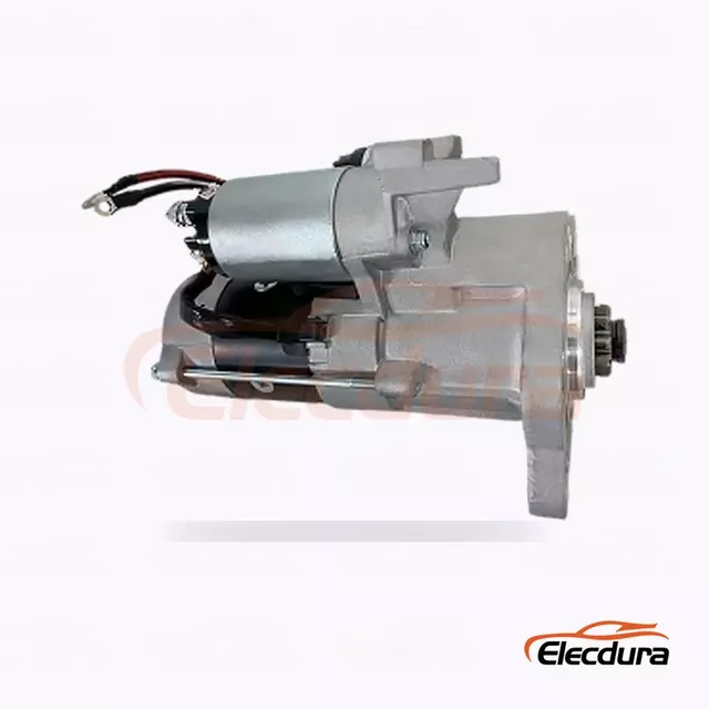 Mitsubishi-type 12V 2,2 kW 9 tanden CW variant B startmotor, achteraanzicht