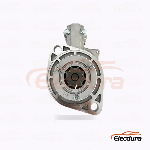 S13-407A Hitachi-type startmotor, 12V 2,8kW 9 tanden, compleet zijaanzicht