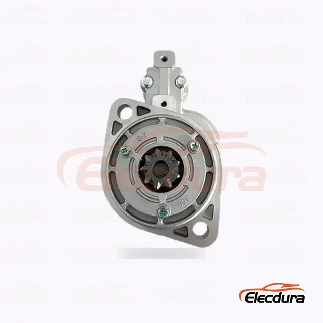 S13-211 Hitachi-type startmotor, 12V 2,8kW 9 t&aelig;nder, komplet set fra siden