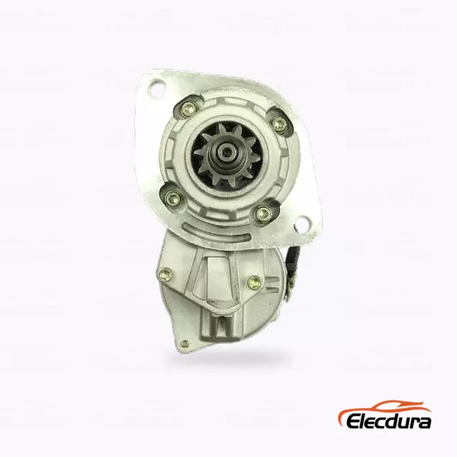 6008634410 Distributeur de moteur de d&eacute;marreur Komatsu PC128U1 Cummins 6B, vue de face du c&ocirc;t&eacute; entra&icirc;nement