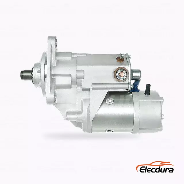 1811001890 Motorino di avviamento Isuzu 6BD1T Commercio all'ingrosso 24 V, vista laterale completa