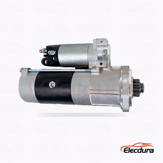 M8T60771 Motor de arranque Mitsubishi, 24 V, 5 kW, 10 dientes, vista lateral completa