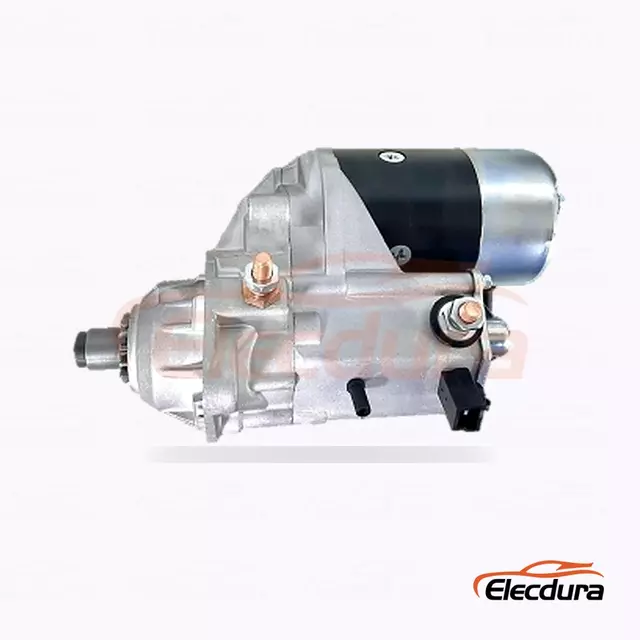 2280005860 Industriel ved hj&aelig;lp af Denso-startmotoren, 12V 2,0kW 10 t&aelig;nder, bagfra terminalvisning