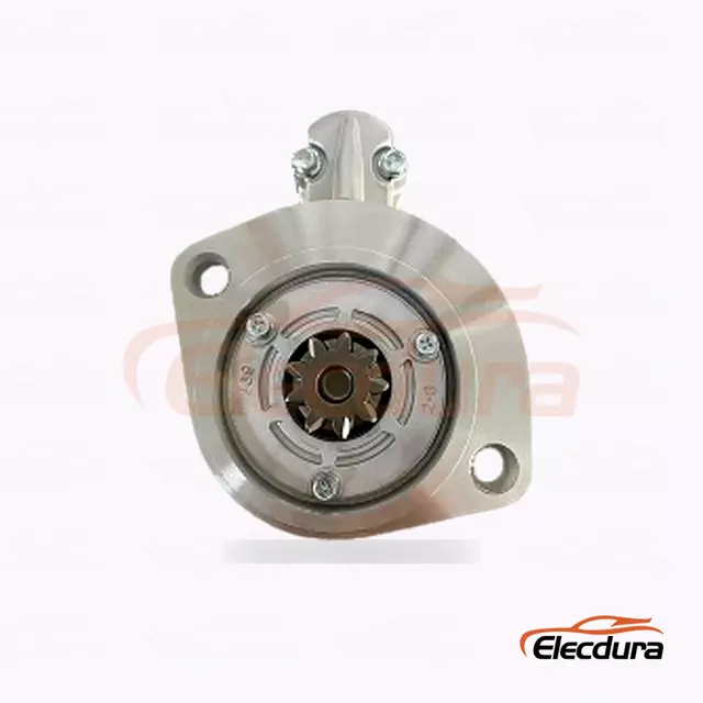 23300-10T01 Motorino di avviamento Nissan TD27 TD23 12V 2.0kW Commercio all'ingrosso, vista frontale lato trasmissione
