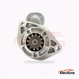 28100-51060 Vendita all'ingrosso del motorino di avviamento Toyota Land Cruiser, vista frontale lato trasmissione
