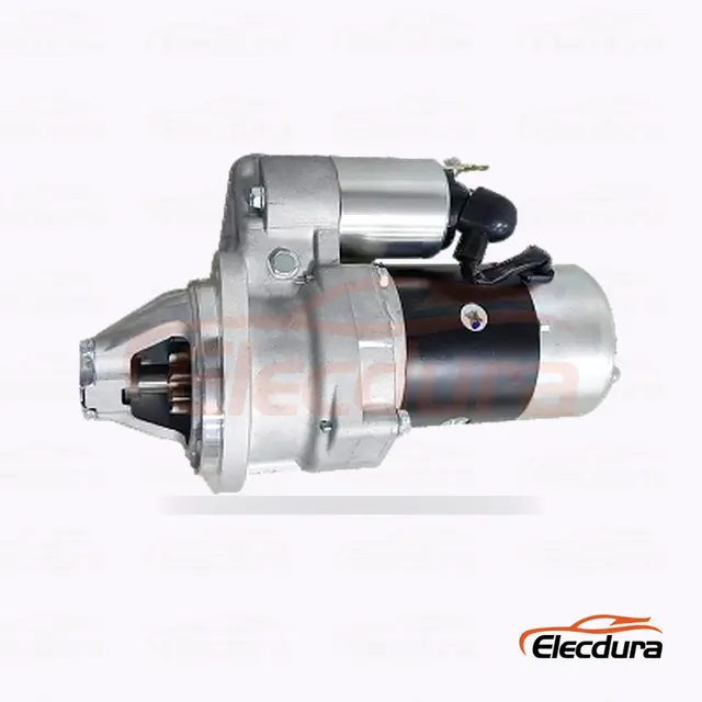 12995377010 Yanmar 4TNE98 i&ccedil;in Hitachi-Tipi Marş motoru , 12V 3,0 kW 9 Diş, Arka Terminal G&ouml;r&uuml;n&uuml;m&uuml;
