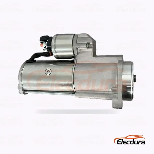36100-4A020 Hyundai D&eacute;marreur , 12V 2.2 kW 10 dents, vue du terminal arri&egrave;re