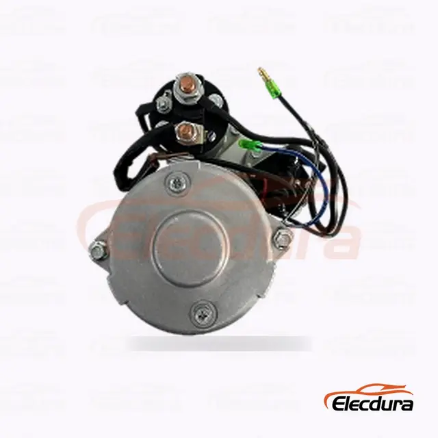 91-28-4026 Hitachi형 스타터 모터, 24V 5.0kW 9톱니, 후면 단자 보기