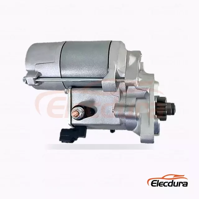 228000-0290 Fornecimento de atacado de motor de partida Toyota 2KD-FTV, vista frontal da extremidade da unidade