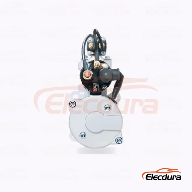 M3015-3708100 M3019-3708100 Yuchai 6L 6M용 스타터 모터 24V 8kW 11T, 후면 터미널 보기