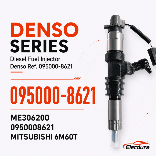 Denso Ref. 095000-8621 Diesel Injektor til Mitsubishi 6M60T