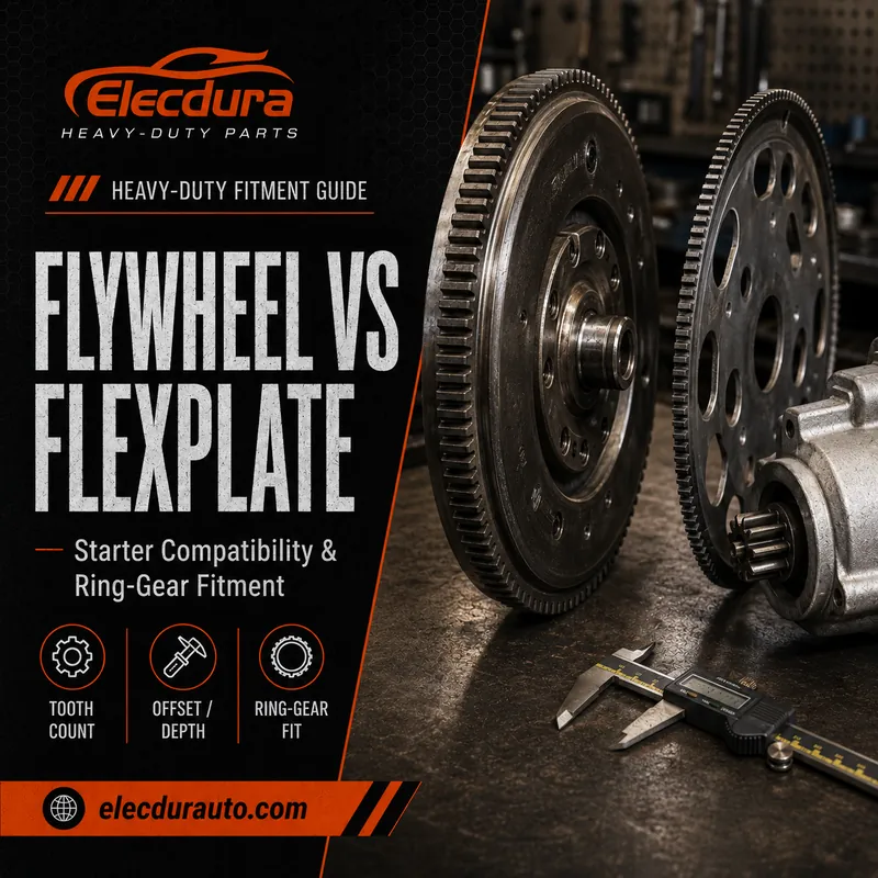 Vliegwiel versus Flexplate: compatibiliteit van starters, montage van ringtandwielen en B2B-inspectie