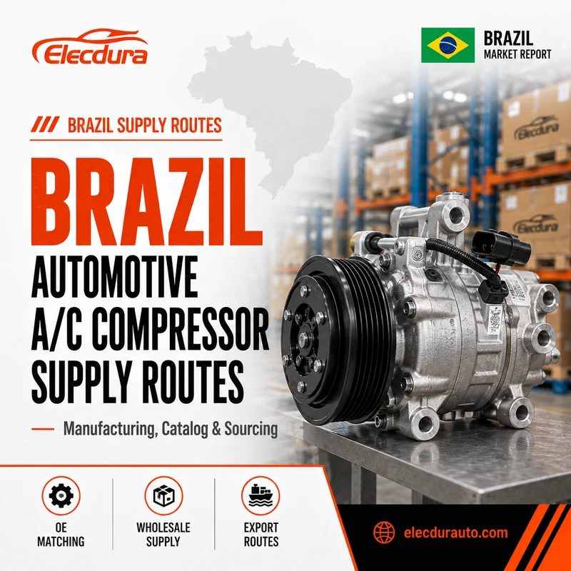 4 Rotte di produzione e fornitura di climatizzatori automobilistici Compressore Brasile