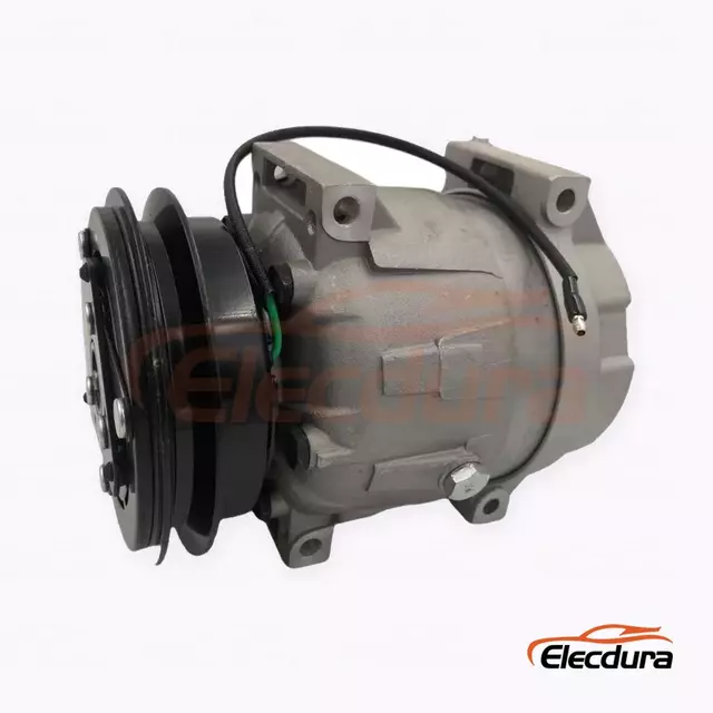 Compresor de aire acondicionado de servicio pesado V5 24V A1 131 mm para excavadora Hyundai Dash-9