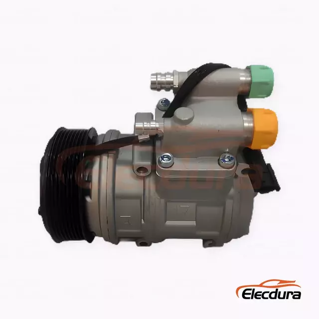 Compressore A/C per carichi pesanti 10PA17C 24 V PV8 posteriore da 119 mm con porte 5/6 per scuolabus Collins
