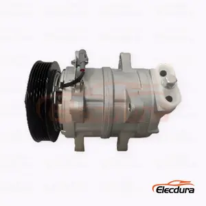 Compresor de aire acondicionado de alta resistencia 6K17C 24V PV6 135 mm izquierda-15 grados flare para cami&oacute;n Foton Auman GTL