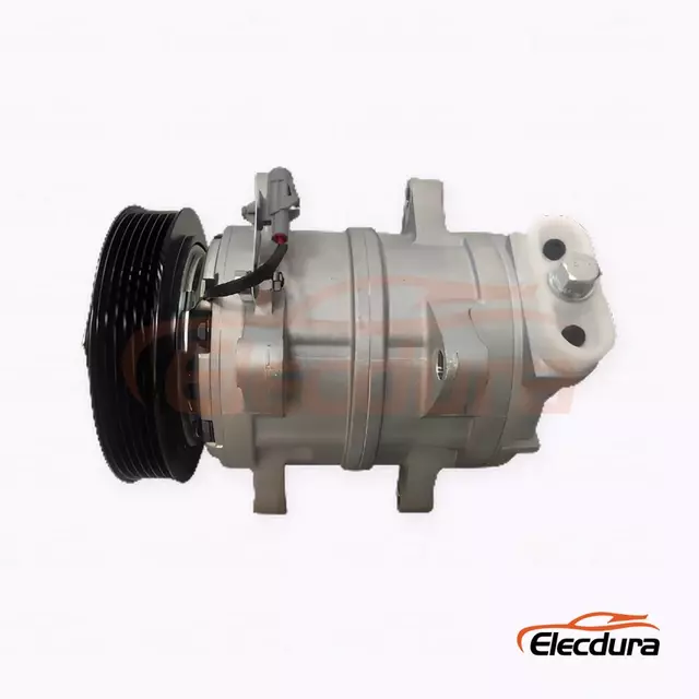 Compresor de aire acondicionado de alta resistencia 6K17C 24V PV6 135 mm izquierda-15 grados flare para cami&oacute;n Foton Auman GTL