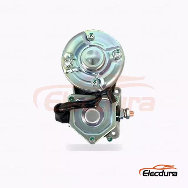 Motor de partida para servi&ccedil;o pesado S014-008, 12V 2,5kW 9 dentes, vista do terminal traseiro