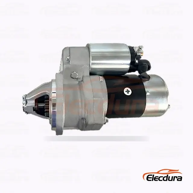 S25166 Hitachi-typ startmotor f&ouml;r Yanmar 4TNV84T, 24V 4,5kW 15 t&auml;nder, bakre terminalvy