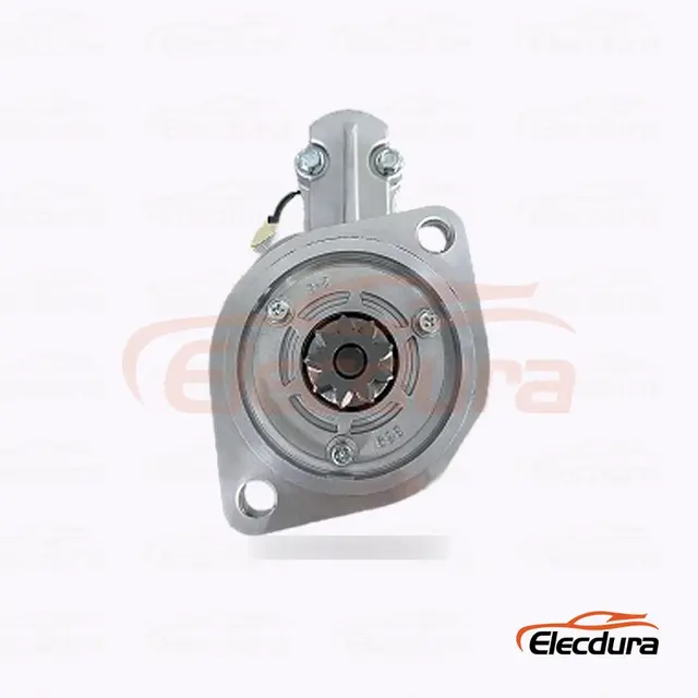 S13-82 Tipo Hitachi Motor de arranque , 12V 2.8 kW 9 dientes, vista del terminal trasero