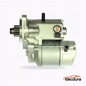 028000-0621 Motor de arranque Kubota V2203 12V 1.4kW 9T, vista lateral completa