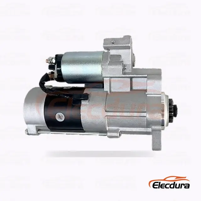 M8T85271B 三菱 4M51 スターターモーター 、 24V 3.7 kW 11 歯、完全側面図