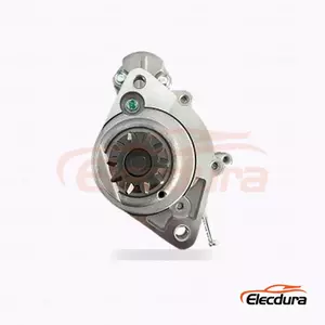 23300-EB71E Anlasser vom Hitachi-Typ, 12 V, 2,8 kW, 10 Z&auml;hne, komplette Seitenansicht