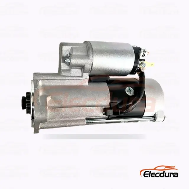 M008T80471A Mitsubishi 4M40 E307 Motor de arranque , 24V 3.2 kW 2 dientes, vista del terminal trasero