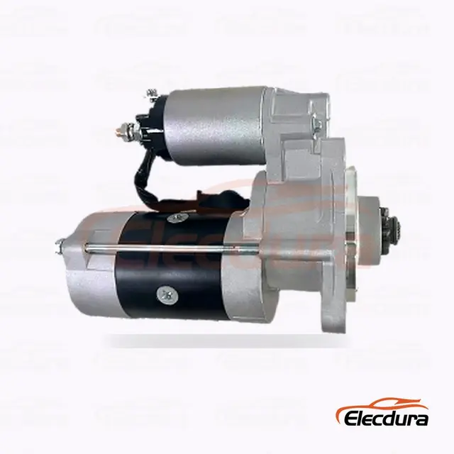 36100-42C10 Motor de arranque Hyundai 4D52 D4BB, 12V 2kW 9 dientes, vista lateral completa