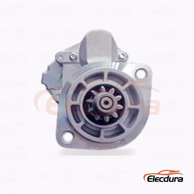 32G66-10100 Mitsubishi Motorino di avviamento , 24V 5 kW 10 denti, vista terminale posteriore