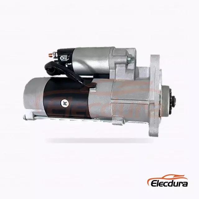 M008T60271A Anlasser f&uuml;r Mitsubishi 4D34 und Caterpillar, 24 V, 4,5 kW, 14 Z&auml;hne, Ansicht des hinteren Anschlusses