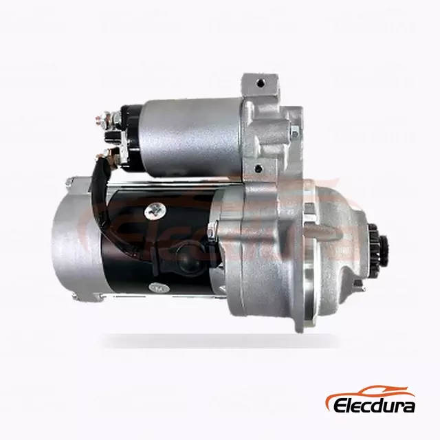 M2T57673 Anlasser f&uuml;r Mazda T3500 und Ford Trader, 12 V, 2,7 kW, 14 Z&auml;hne, Ansicht des hinteren Anschlusses