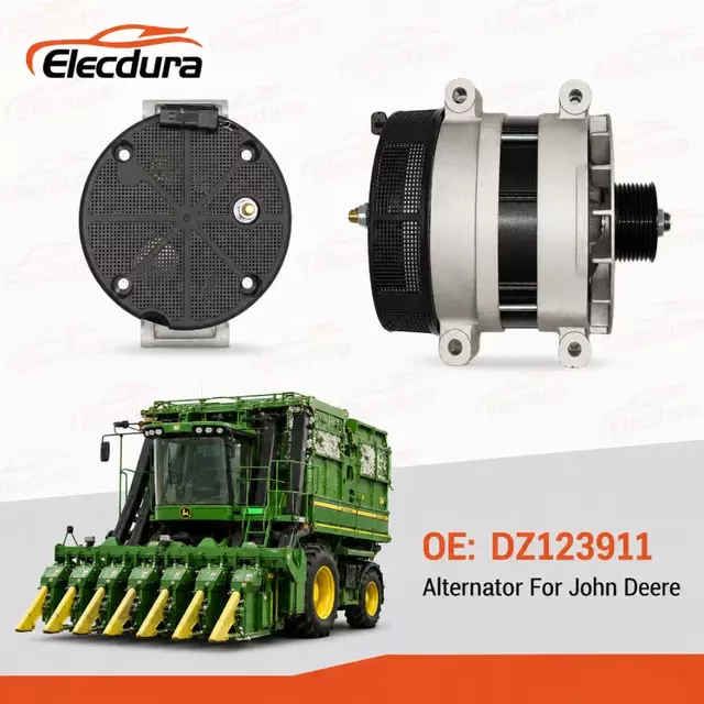 &Uacute;j DZ123911 11.205.447 gener&aacute;tor 12V 330A John Deere pamutkomb&aacute;jnokhoz