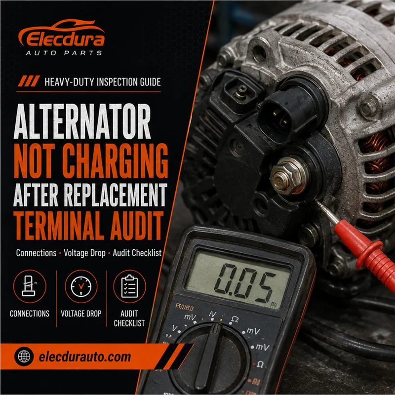 O alternador n&atilde;o carrega ap&oacute;s a substitui&ccedil;&atilde;o: sensoriamento remoto e auditoria de terminal