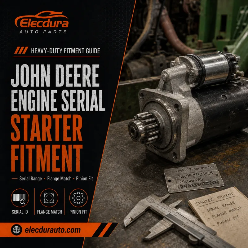 Руководство по серийному номеру двигателя John Deere для установки стартера в тяжелых условиях