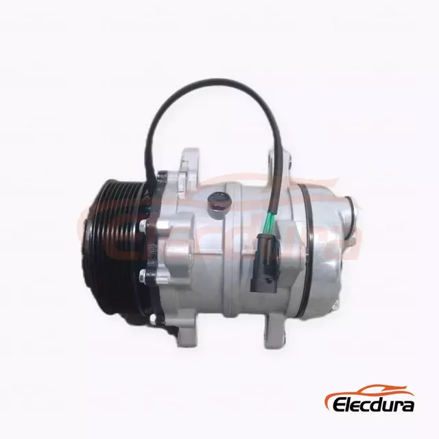 Compressor A/C resistente 7H15 24V 8PK 119 mm para caminh&atilde;o pesado SANY National VI
