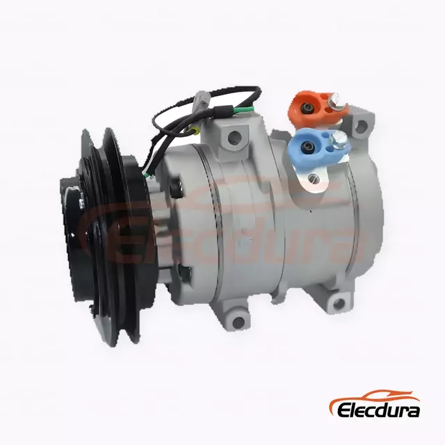 Compresor de aire acondicionado de servicio pesado 10S15L 24V A1 142 mm para excavadora Sunward