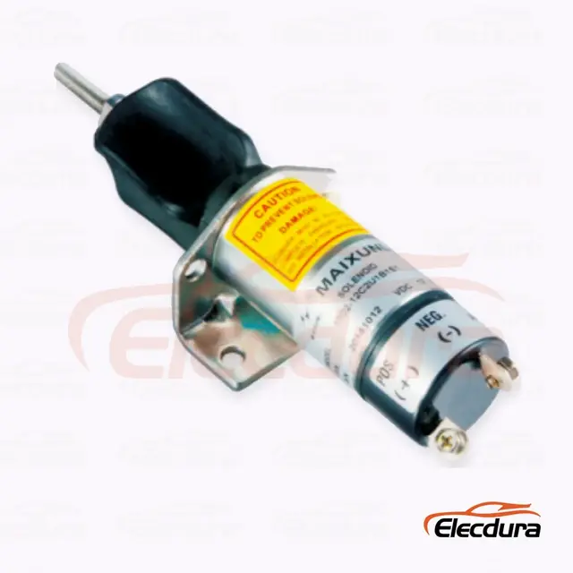 Sol&eacute;no&iuml;de d'arr&ecirc;t de carburant 1504-12C2U1B1S1 1504-24C2U1B1S1 pour commandes de starter et d'arr&ecirc;t du moteur Kubota DF750