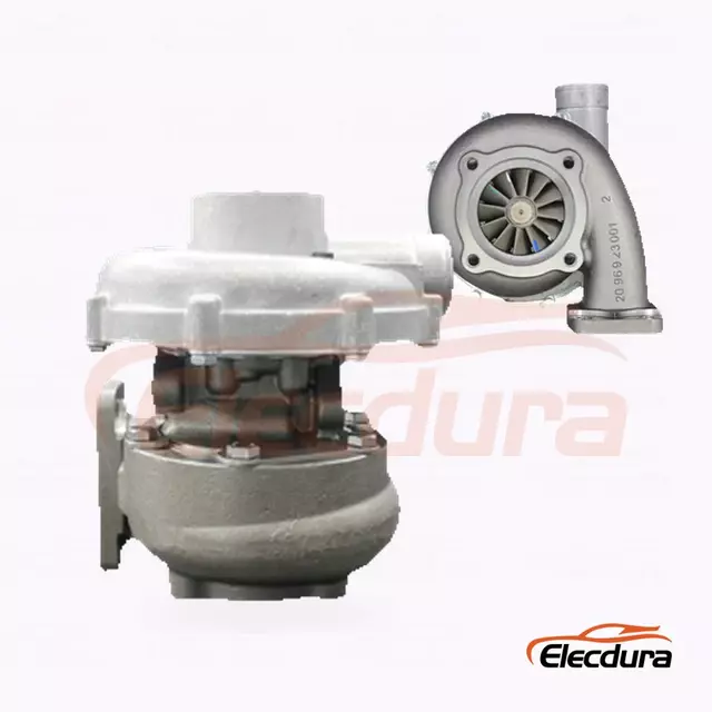 K27-43 3990023043 Turboladdare f&ouml;r MMZ D245 motor — komplett montering alternativ vy