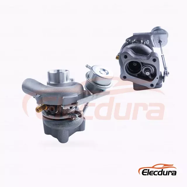 Elecdura GT1241Z Turbodmychadlo 708001-0001 OE 036145701 pohled na kompletn&iacute; sestavu kompresoru a skř&iacute;ně turb&iacute;ny