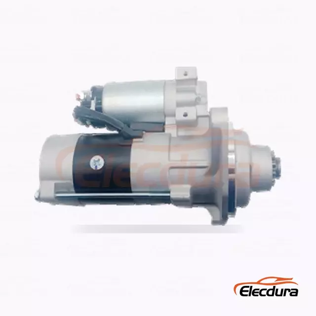 FYD165-M ヘビーデューティースターターモーター、24V 3.2kW 12 歯、完全側面図