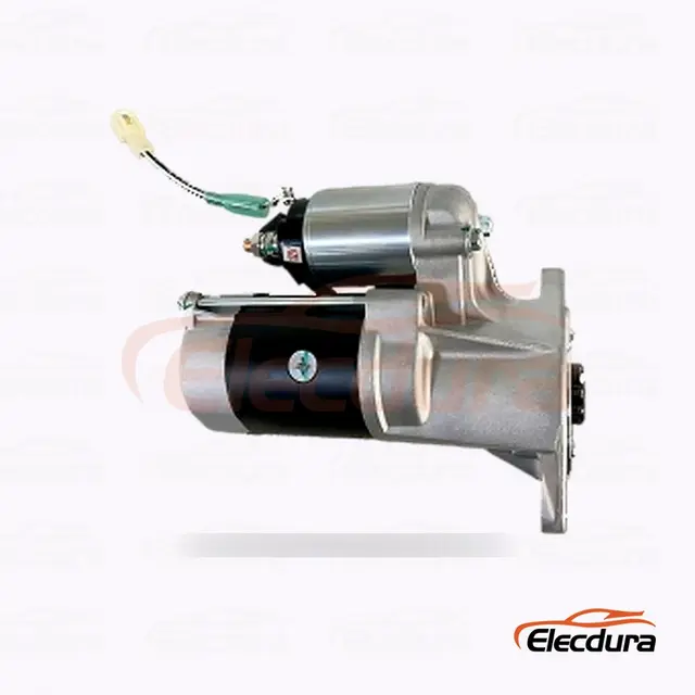 S13-555 Hitachi-type startmotor, 12V 2,8kW 9 t&aelig;nder, bagfra terminalvisning