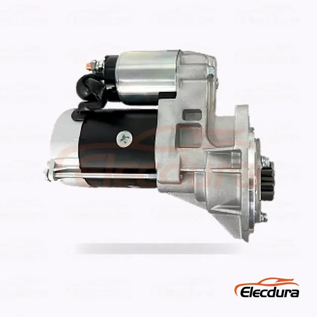 S13-407A Hitachi-type startmotor, 12 V, 2,8 kW, 9 tanden, achteraanzicht