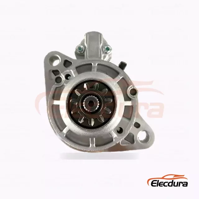 M8T60071 Mitsubishi 6D17 a Hyundai Starter Motor, 24V 5,0kW 11 zubů, kompletn&iacute; bočn&iacute; pohled